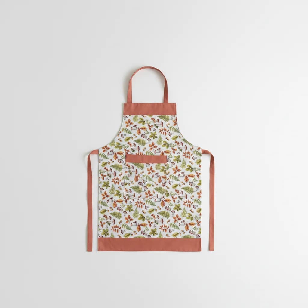 Delantal - Hojas Otoñales con forro