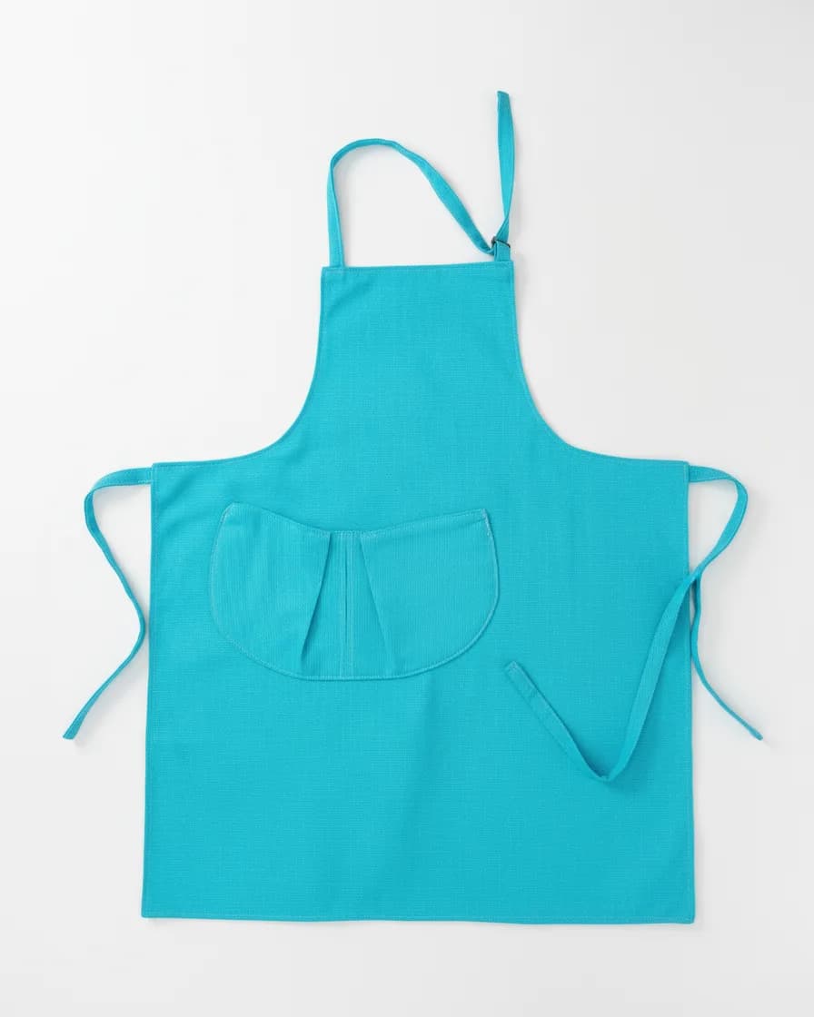 Delantal - Modelo Azul Turquesa - Forro